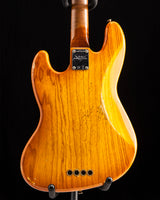 Fender Custom Shop Artisan Maple Burl Jazz Bass Relic Honey Burst