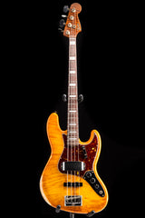 Fender Custom Shop Artisan Maple Burl Jazz Bass Relic Honey Burst