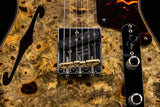Fender Custom Shop Artisan Series Buckeye Burl Double Esquire Aged Natural