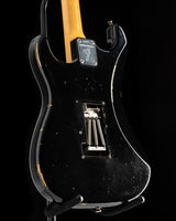 Used Fender Custom Shop 1969 Stratocaster Relic Black over 3 Tone Sunburst Floyd
