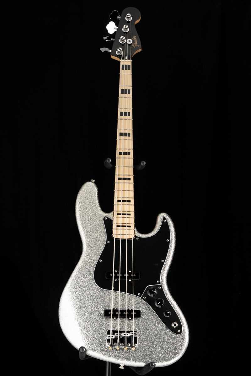 Mikey Way Jazz Bass Ltd (MEX, MN) - silver sparkle Basse électrique solid  body Fender