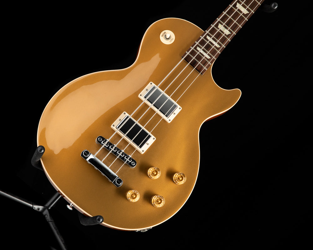 GibsonOversizedLesPaulBassGold