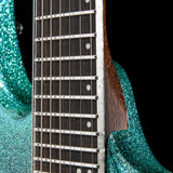 Used Mayones Duvell Elite PRO 7 Monolith Custom Black Blue Burst Sparkle Gloss