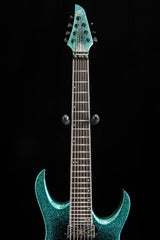 Used Mayones Duvell Elite PRO 7 Monolith Custom Black Blue Burst Sparkle Gloss