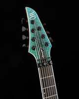 Used Mayones Duvell Elite PRO 7 Monolith Custom Black Blue Burst Sparkle Gloss