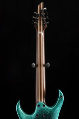 Used Mayones Duvell Elite PRO 7 Monolith Custom Black Blue Burst Sparkle Gloss