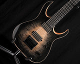 Mayones Duvell Elite 4Ever 7 Trans Natural Fade Black Burst Out Gloss
