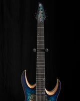 Mayones Duvell Elite 4Ever 7 B26.5 Trans Jeans Black 3Tone Blue Burst Satin