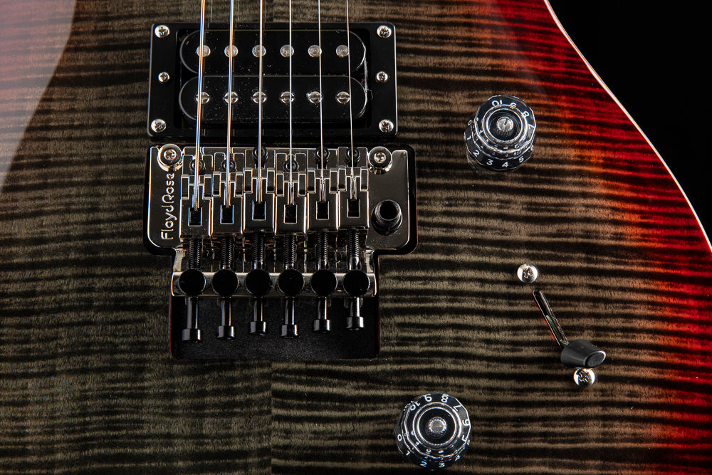 Paul Reed Smith SE Custom 24 Floyd Charcoal Cherry Burst