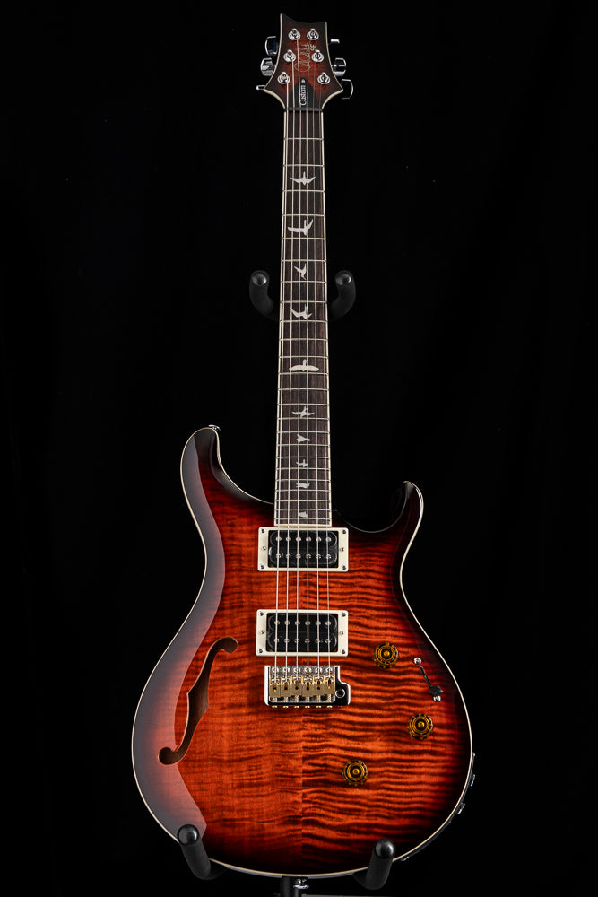 Paul Reed Smith SE Custom 24 Semi-Hollow Piezo Orange Tiger Smokeburst