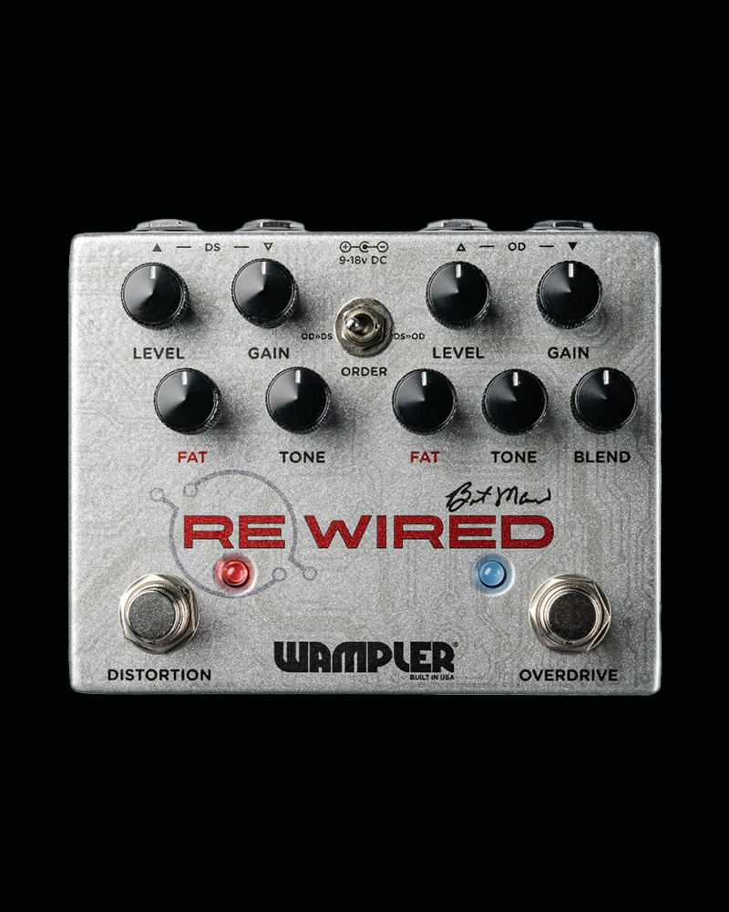 wampler guitar pedals Wampler ReWired Brent Mason Distortion/Overdrive Effects Pedal Silver 197881377427