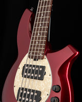 Used Ernie Ball Music Man Bongo 5 HH Burgundy Red