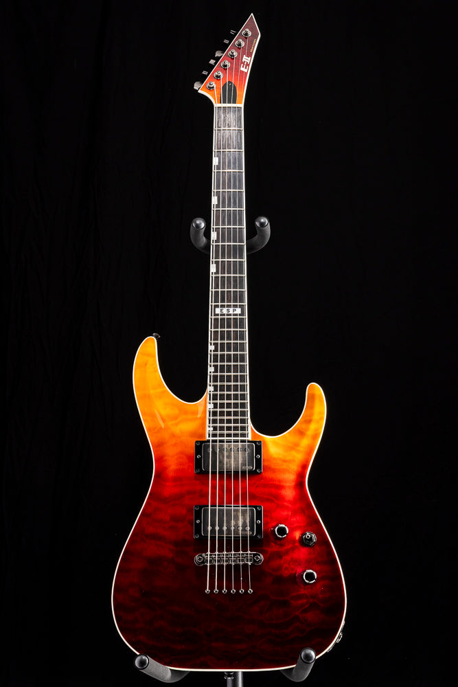 Used ESP E-II Horizon NT-II Tiger Eye Amber Fade
