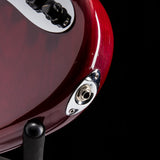 Used Fender American Deluxe Jazz Bass Crimson Red Transparent