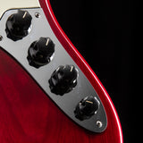 Used Fender American Deluxe Jazz Bass Crimson Red Transparent