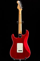 Used Fender American Deluxe Stratocaster Crimson Transparent