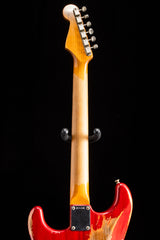 Used Fender Custom Shop '63 Strat Heavy Relic Crimson Transparent