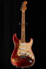 Used Fender Custom Shop '54 Roasted Strat Super Heavy Relic Aged Candy Apple Red over 2-Color Sunburst