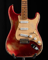 Used Fender Custom Shop '54 Roasted Strat Super Heavy Relic Aged Candy Apple Red over 2-Color Sunburst