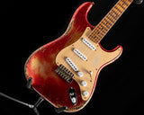 Used Fender Custom Shop '54 Roasted Strat Super Heavy Relic Aged Candy Apple Red over 2-Color Sunburst