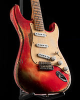 Used Fender Custom Shop '54 Roasted Strat Super Heavy Relic Aged Candy Apple Red over 2-Color Sunburst