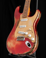 Used Fender Custom Shop '54 Roasted Strat Super Heavy Relic Aged Candy Apple Red over 2-Color Sunburst