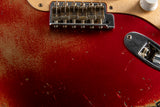 Used Fender Custom Shop '54 Roasted Strat Super Heavy Relic Aged Candy Apple Red over 2-Color Sunburst