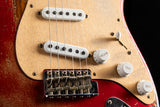 Used Fender Custom Shop '54 Roasted Strat Super Heavy Relic Aged Candy Apple Red over 2-Color Sunburst