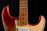 Used Fender Custom Shop '54 Roasted Strat Super Heavy Relic Aged Candy Apple Red over 2-Color Sunburst