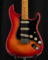 Used Fender Rarities Flame Ash Top Stratocaster Plasma Red Burst