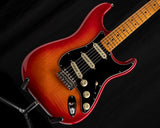 Used Fender Rarities Flame Ash Top Stratocaster Plasma Red Burst