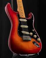 Used Fender Rarities Flame Ash Top Stratocaster Plasma Red Burst