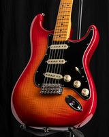 Used Fender Rarities Flame Ash Top Stratocaster Plasma Red Burst