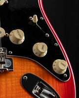 Used Fender Rarities Flame Ash Top Stratocaster Plasma Red Burst