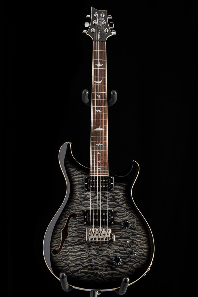 Used Paul Reed Smith SE Custom 22 Semi-Hollow Charcoal Quilt