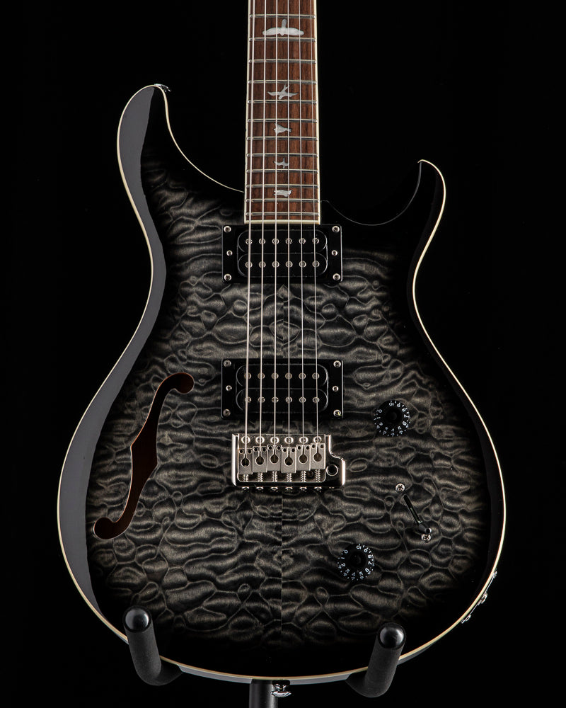 Used Paul Reed Smith SE Custom 22 Semi-Hollow Charcoal Quilt