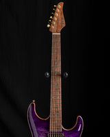 Used Suhr Custom Standard Carve Top Trans Purple Burst