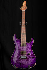 Used Suhr Custom Standard Carve Top Trans Purple Burst