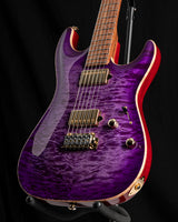 Used Suhr Custom Standard Carve Top Trans Purple Burst