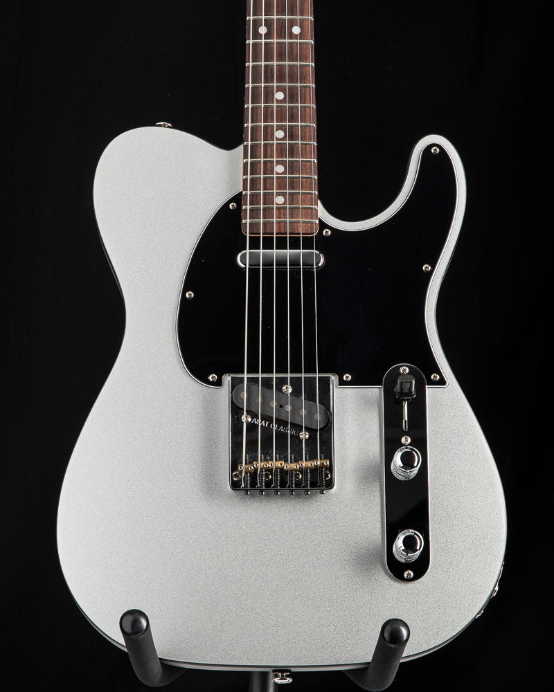 Used G&L Custom ASAT Classic Silver Metallic Satin Frost