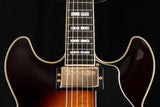 Yamaha SA2200-OVS Semi-Hollow guitar in Violin Sunburst. Features include dual humbucker pickups, a rosewood fretboard, and a double-cutaway body.