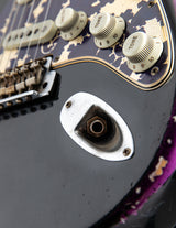 Used Fender Custom Shop 1969 Black/Purple Paisley Stratocaster Masterbuilt by Dale Wilson
