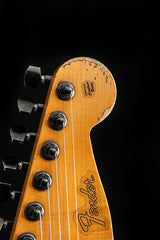 Fender Custom Shop 7 String Stratocaster Heavy Relic Metallic Purple Masterbuilt by Carlos Lopez