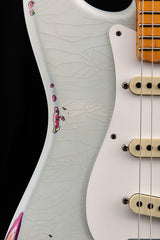 Used Fender Custom Shop 1957 Heavy Relic Stratocaster Sonic Blue Over Pink Paisley