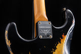 Fender Custom Shop Dual Mag II Stratocaster Relic Aged Black Over 3 Tone Sunburst LTD