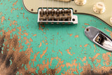 Fender Custom Shop Dual Mag II Stratocaster Super Heavy Relic Aged Seafoam Green LTD