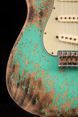 Fender Custom Shop Dual Mag II Stratocaster Super Heavy Relic Aged Seafoam Green LTD
