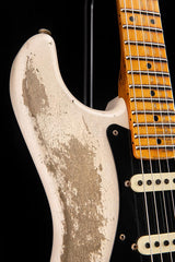 Used Fender Custom Shop Poblano Stratocaster Super Heavy Relic Aged White Blonde LTD