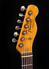 Used Fender Custom Shop 1959 Telecaster Custom Super Heavy Relic Aged Olympic White Over 3 Tone Sunburst
