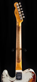Fender Custom Shop 1959 Telecaster Custom Super Heavy Relic Aged Olympic White Over 3 Tone Sunburst
